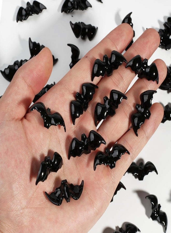 FXMHEHBB 350 Pcs Mini Resin Bats Halloween, Tiny Black Plastic Bat Figurines Halloween Decoration Party Favors Kids Small Gift Toy Home Decor - Image 3